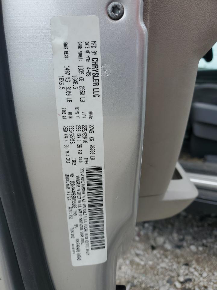 2008 Dodge Grand Caravan Se VIN: 1D8HN44H68B159182 Lot: 67587185