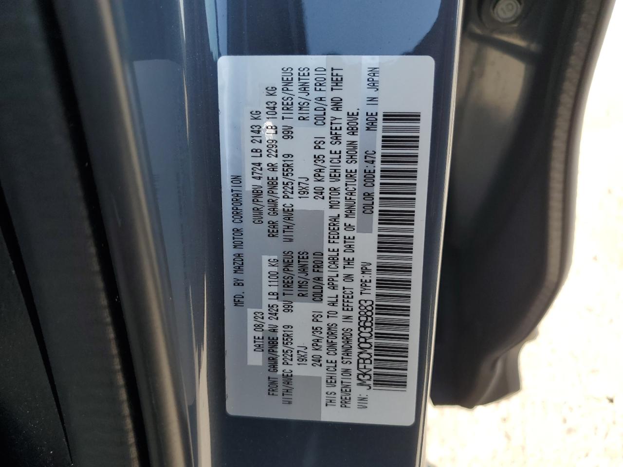 2024 Mazda Cx-5 Preferred VIN: JM3KFBCM0R0369883 Lot: 67634595