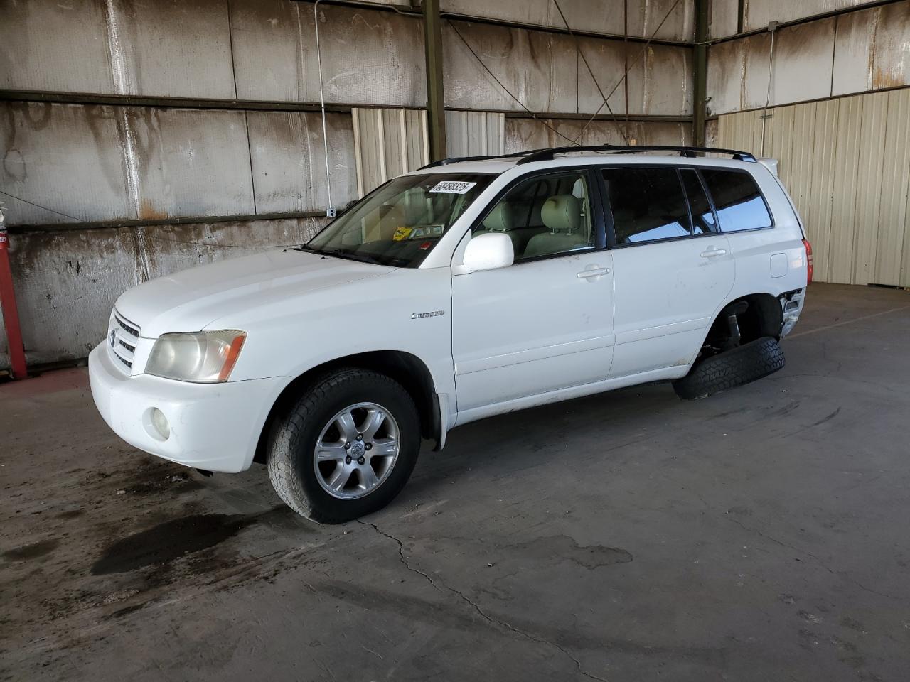 2001 Toyota Highlander white null gas JTEHF21A810031367 photo #1