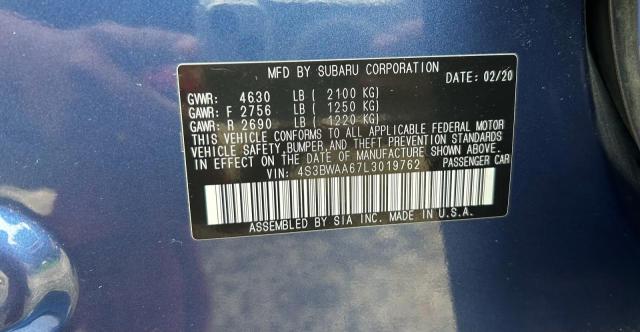 2020 SUBARU LEGACY   