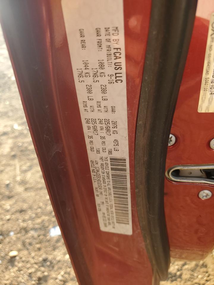 2017 Jeep Compass Latitude VIN: 1C4NJDEB1HD121614 Lot: 67962535