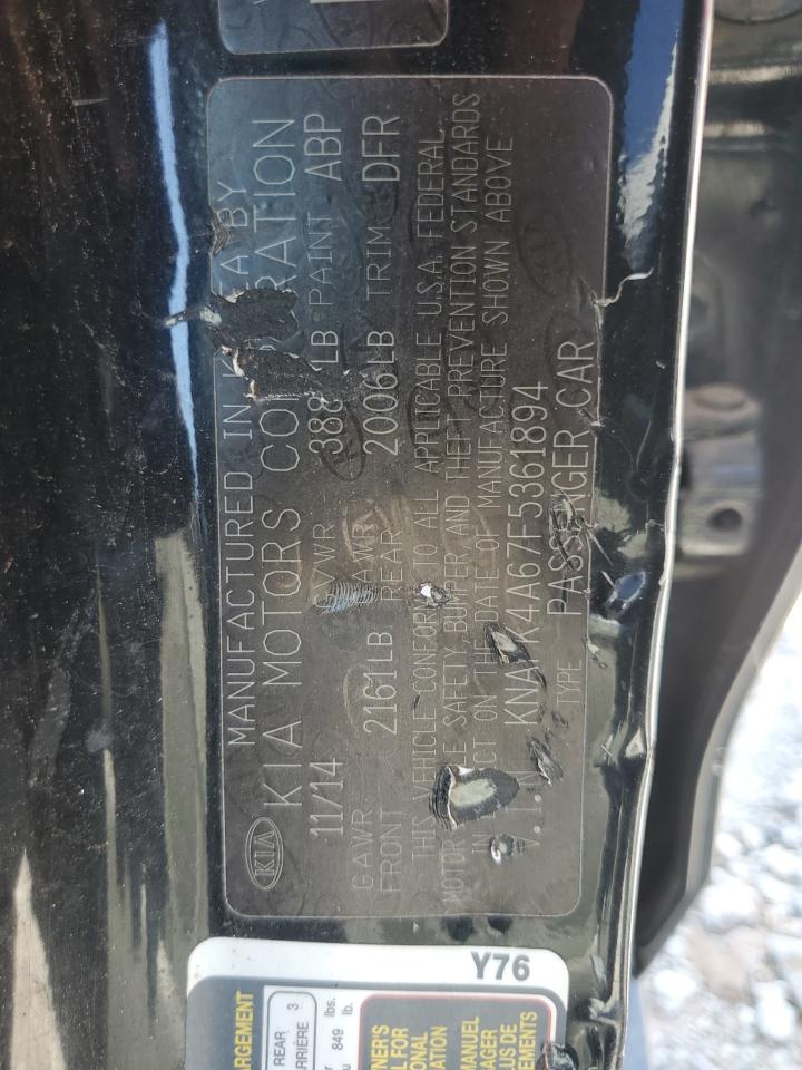 2015 Kia Forte Lx VIN: KNAFK4A67F5361894 Lot: 68224185