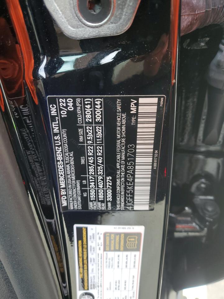 2023 Mercedes-Benz Gls 450 4Matic VIN: 4JGFF5KE4PA851703 Lot: 67805435