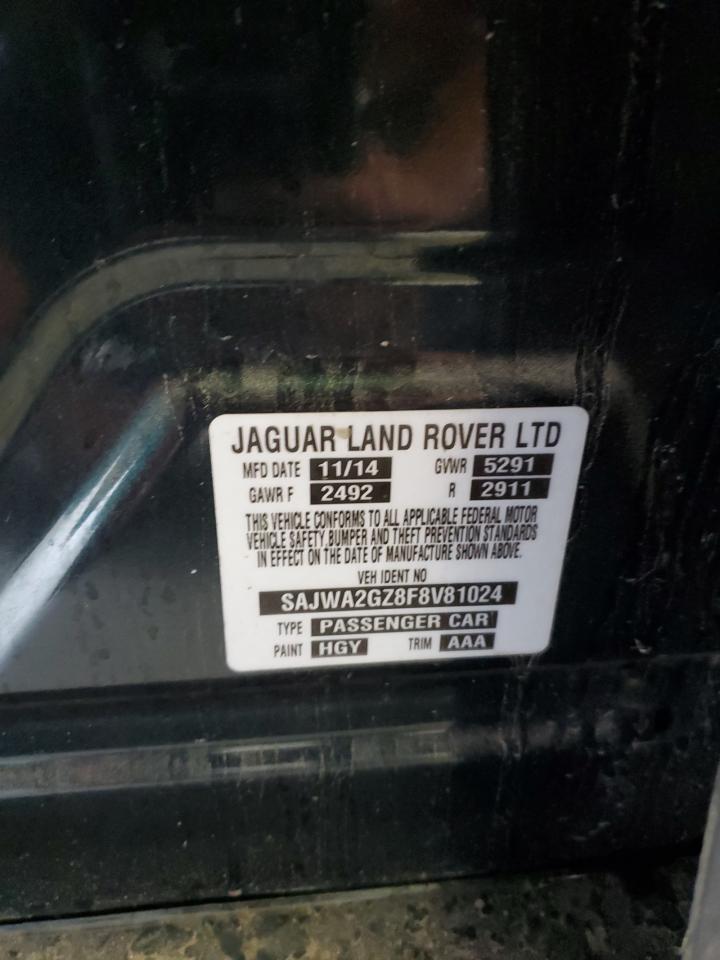2015 Jaguar Xjl Portfolio VIN: SAJWA2GZ8F8V81024 Lot: 60737705