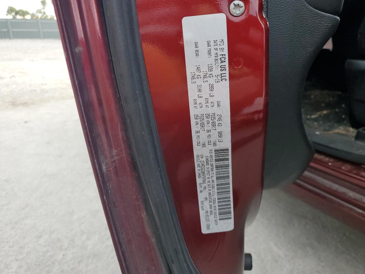 2019 Dodge Grand Caravan Gt VIN: 2C4RDGEG8KR707043 Lot: 69634055