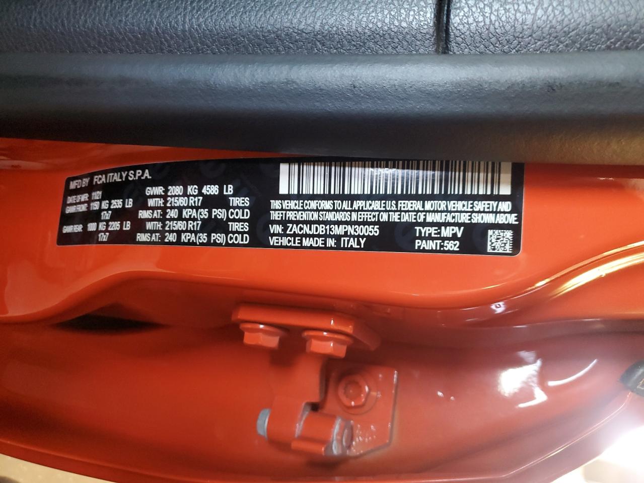 2021 Jeep Renegade Latitude VIN: ZACNJDB13MPN30055 Lot: 69402535