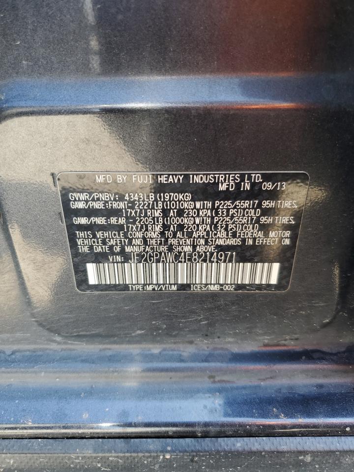 2014 Subaru Xv Crosstrek 2.0 Premium VIN: JF2GPAWC4E8214971 Lot: 70749195