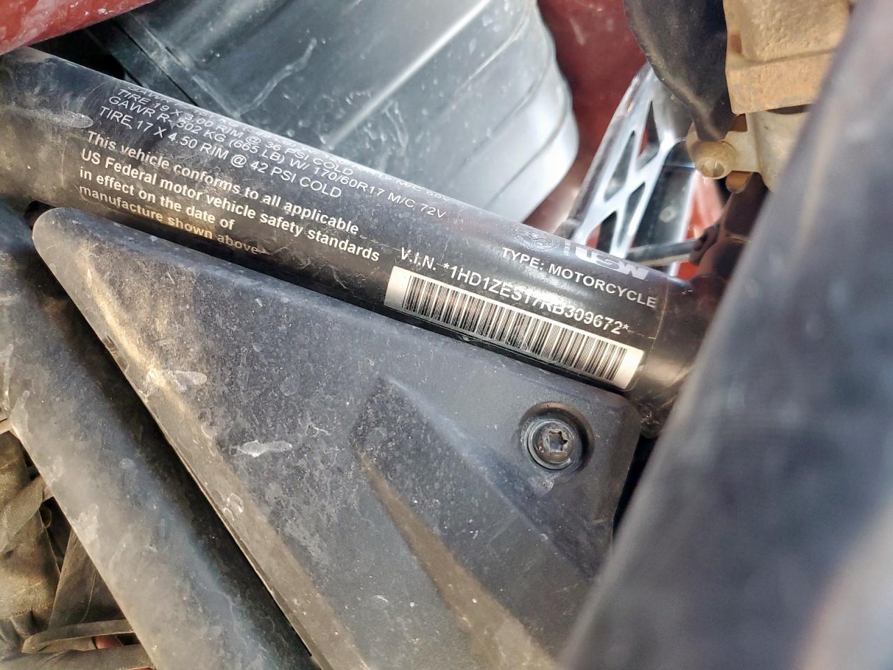 2024 Harley-Davidson Ra1250 S VIN: 1HD1ZES17RB309672 Lot: 70176165