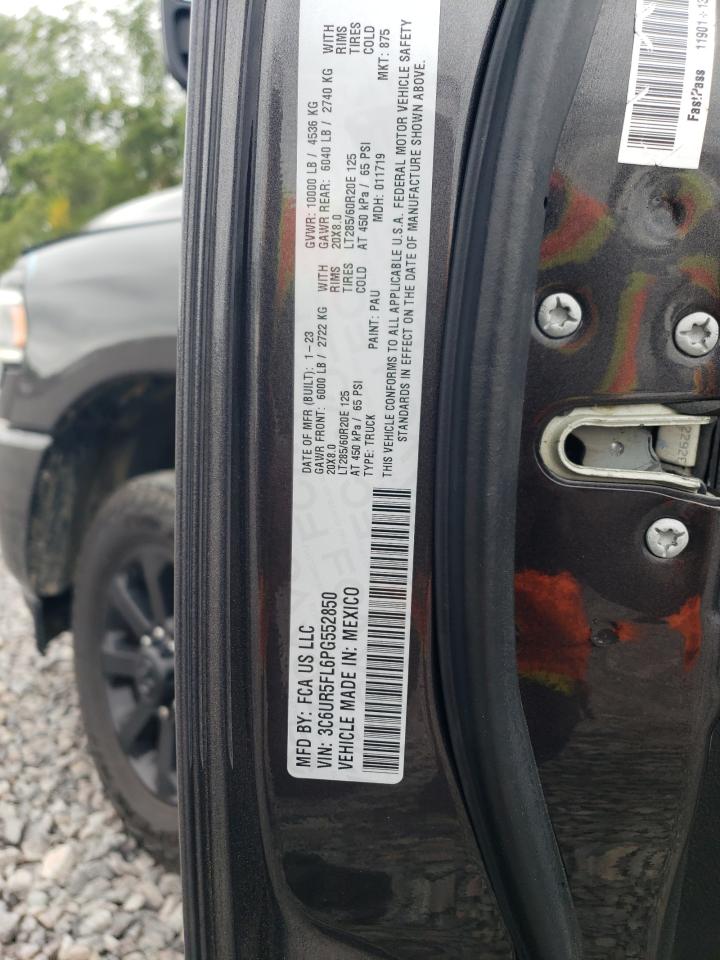 2023 Ram 2500 Laramie VIN: 3C6UR5FL6PG552850 Lot: 69543165