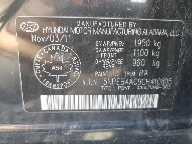 2012 HYUNDAI SONATA GLS  