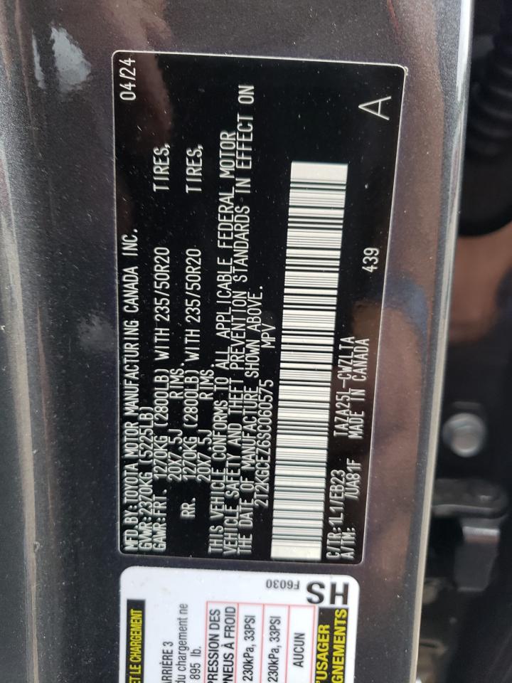 2025 Lexus Nx 350 Luxury VIN: 2T2KGCEZ6SC060575 Lot: 69439735