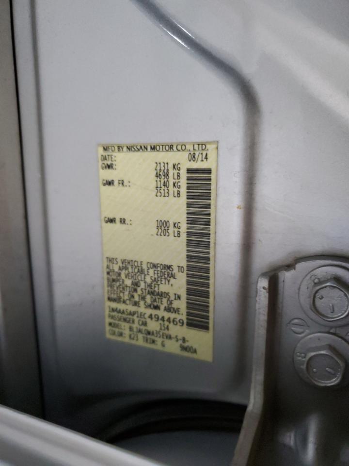 1N4AA5AP1EC494469 2014 Nissan Maxima S