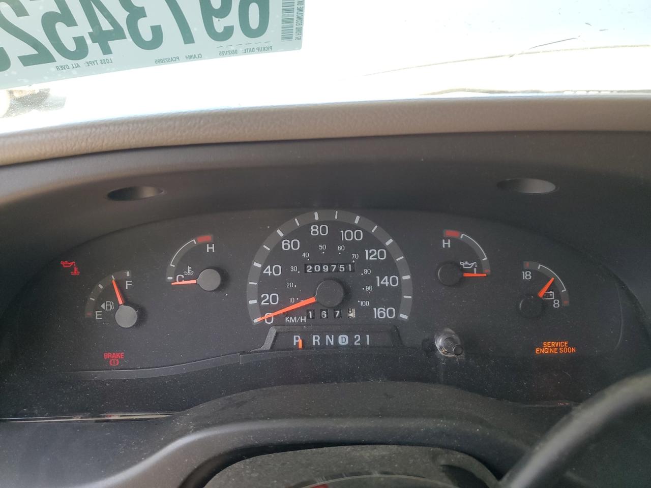 1997 Ford Econoline E350 Cutaway Van VIN: 1FDKE30S9VHA54009 Lot: 69734525