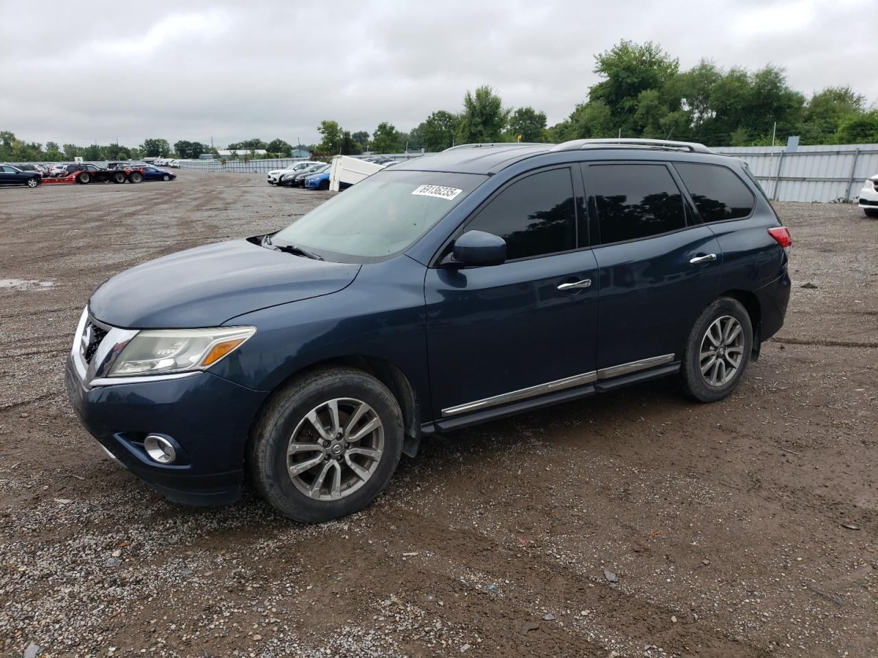 2014 Nissan Pathfinder S blue suv gas 5N1AR2MN4EC630407 photo #1