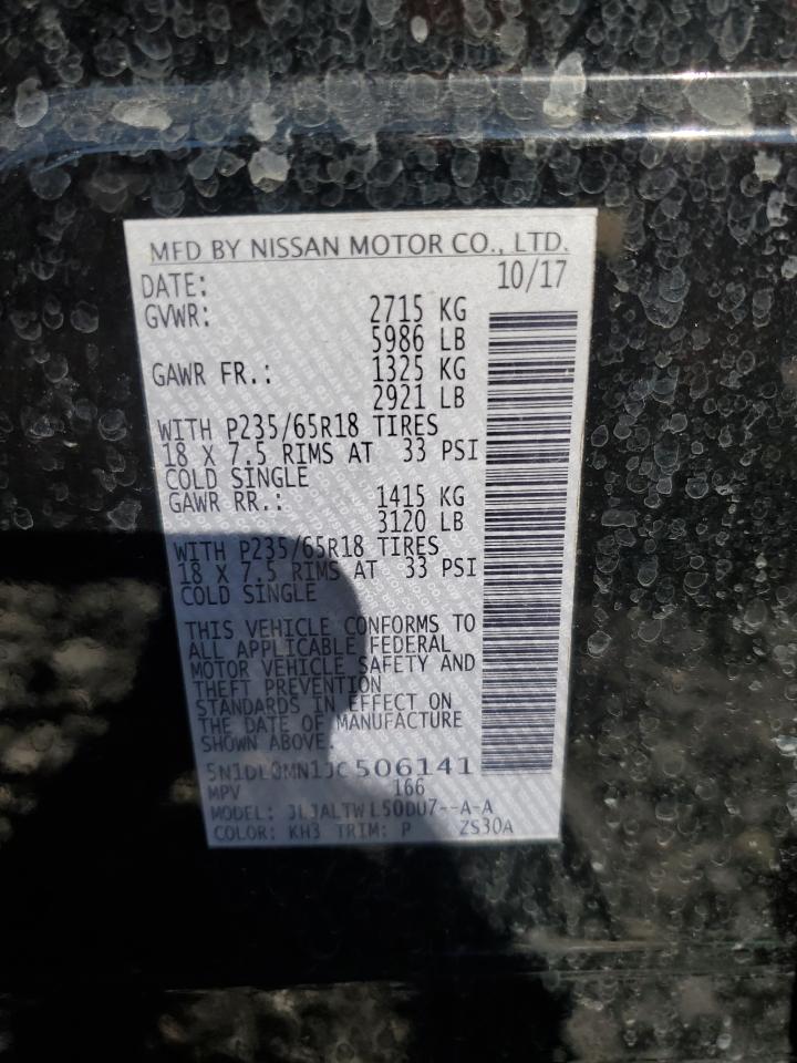 2018 Infiniti Qx60 VIN: 5N1DL0MN1JC506141 Lot: 69917385