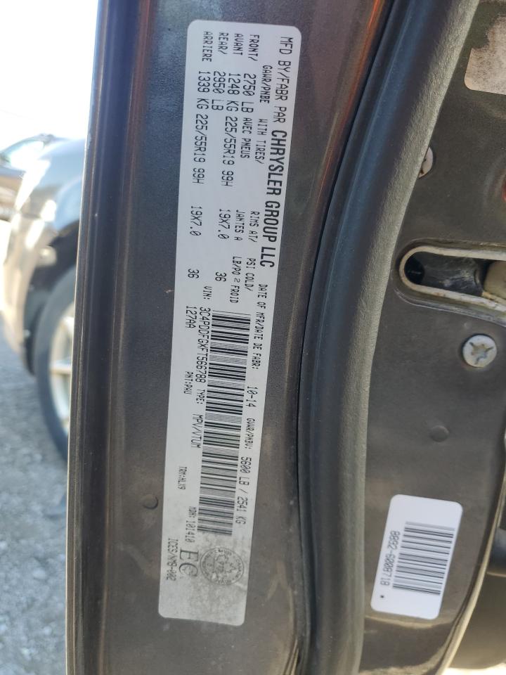 2015 Dodge Journey R/T VIN: 3C4PDDFGXFT566788 Lot: 70513925