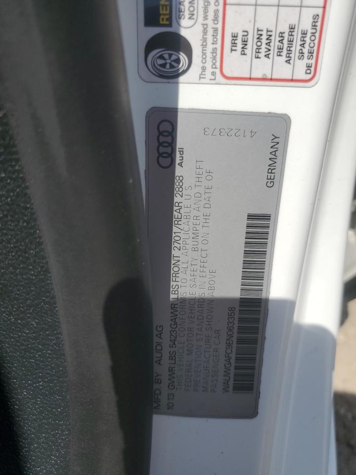 2014 Audi A7 Premium Plus VIN: WAUWGAFC9EN063358 Lot: 70853765