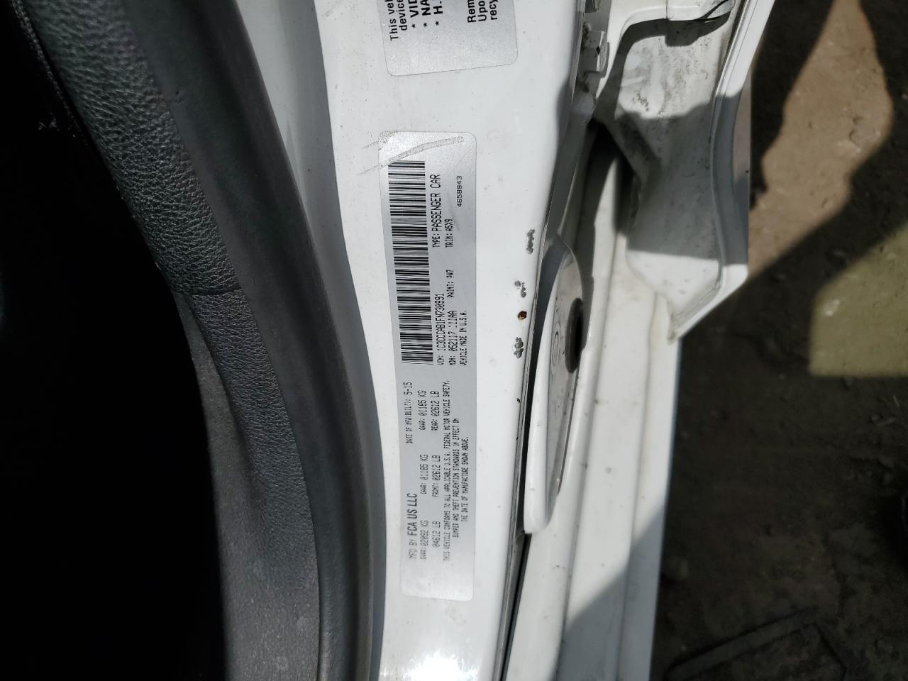 2015 Chrysler 200 Limited VIN: 1C3CCCAB1FN730991 Lot: 71110815