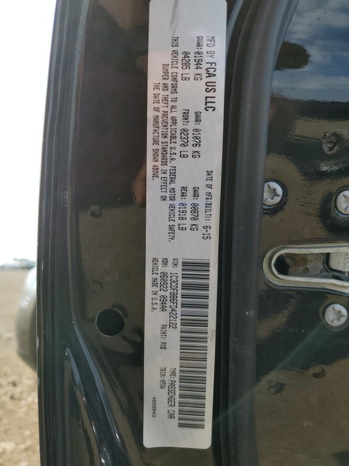 2015 Dodge Dart Sxt VIN: 1C3CDFBB6FD422122 Lot: 68075635