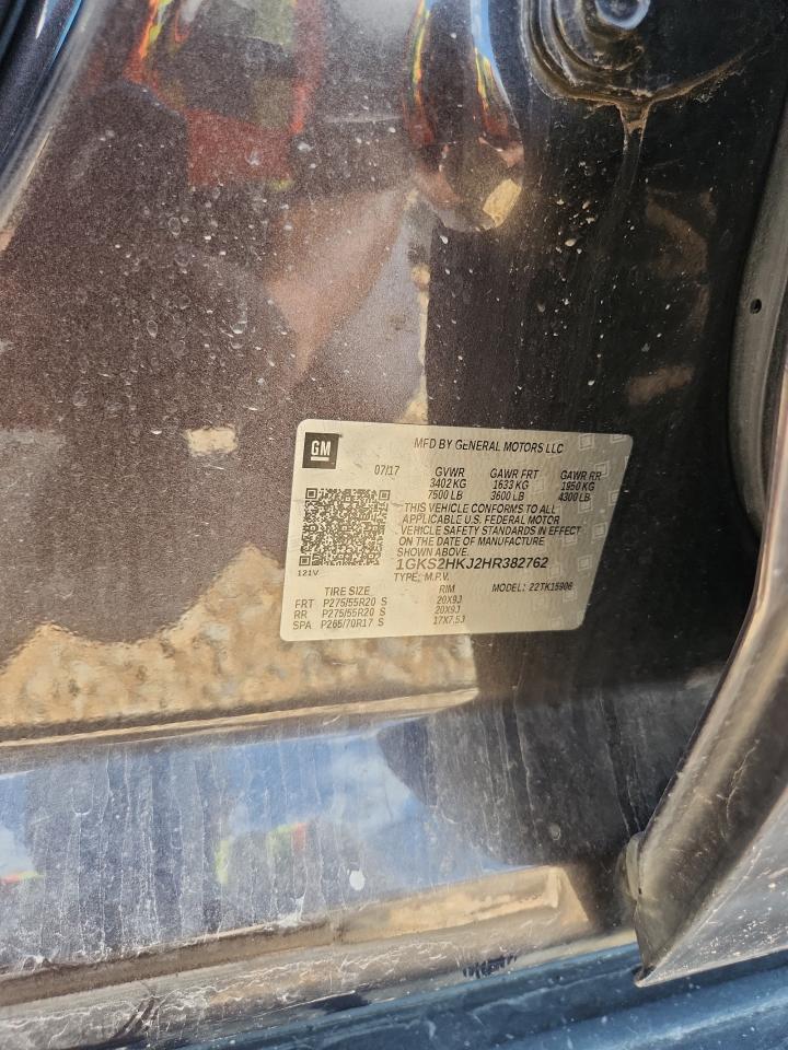 2017 GMC Yukon Xl Denali VIN: 1GKS2HKJ2HR382762 Lot: 68341255