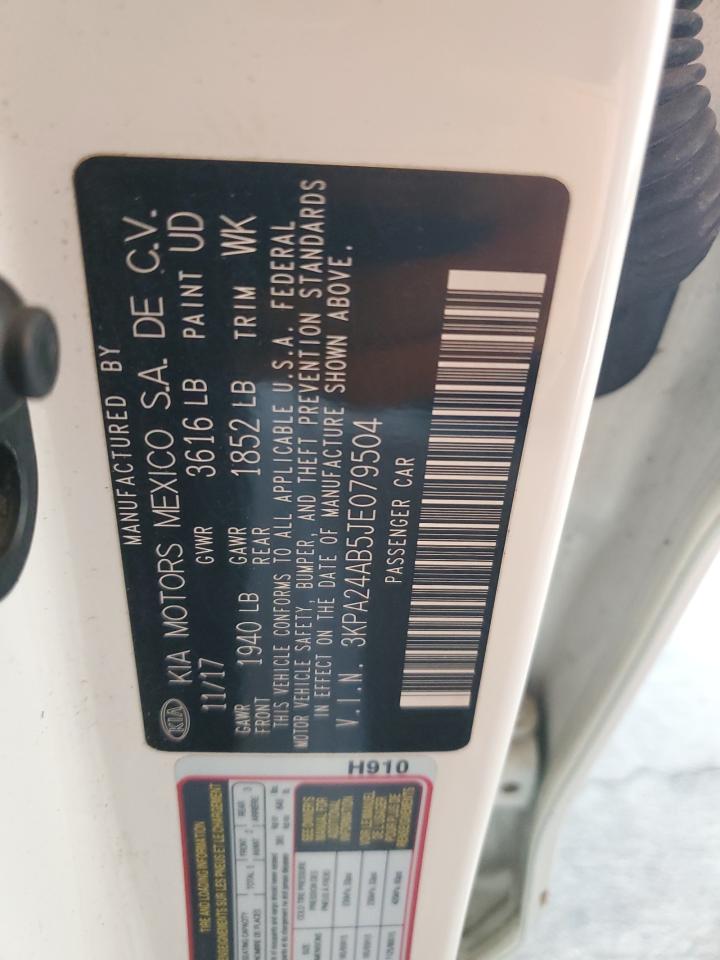 2018 Kia Rio Lx VIN: 3KPA24AB5JE079504 Lot: 70701145