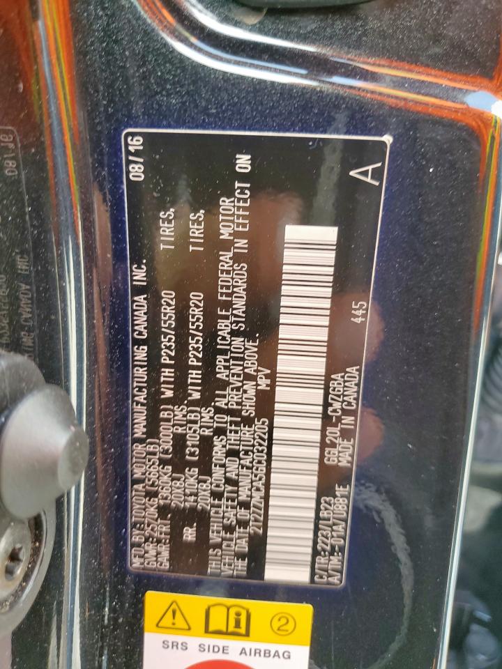 2016 Lexus Rx 350 VIN: 2T2ZZMCA5GC032205 Lot: 69568005