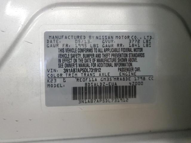 2013 NISSAN SENTRA S  