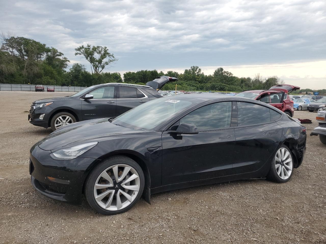 2020 Tesla Model 3 black null electric 5YJ3E1EB7LF666373 photo #1