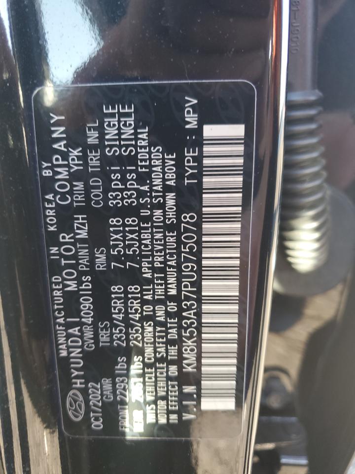 2023 Hyundai Kona Limited VIN: KM8K53A37PU975078 Lot: 70506635