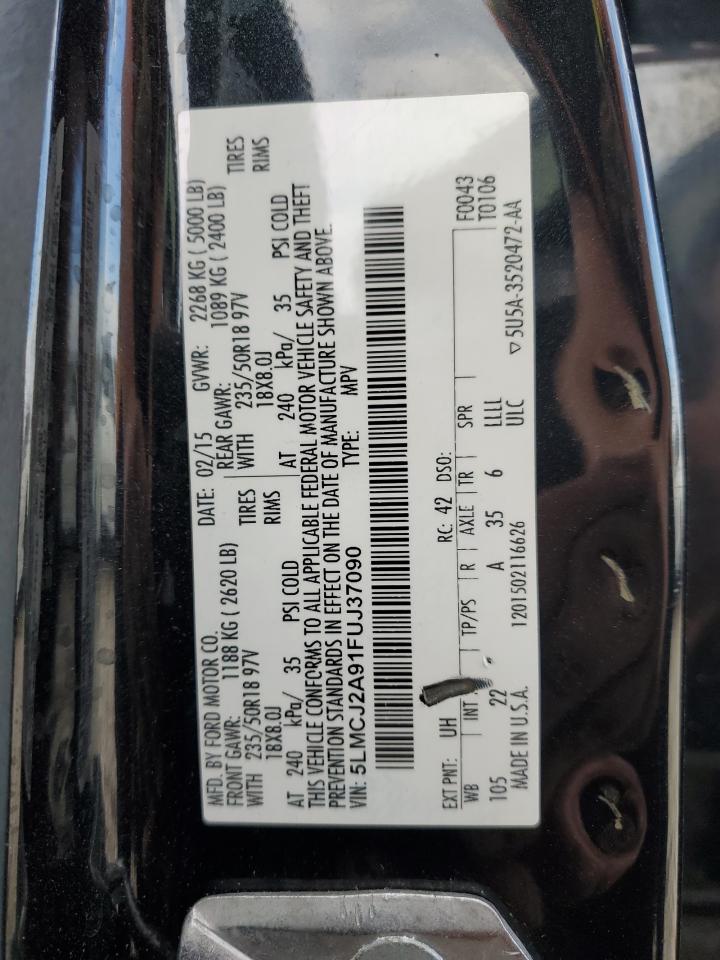 2015 Lincoln Mkc VIN: 5LMCJ2A91FUJ37090 Lot: 70767915