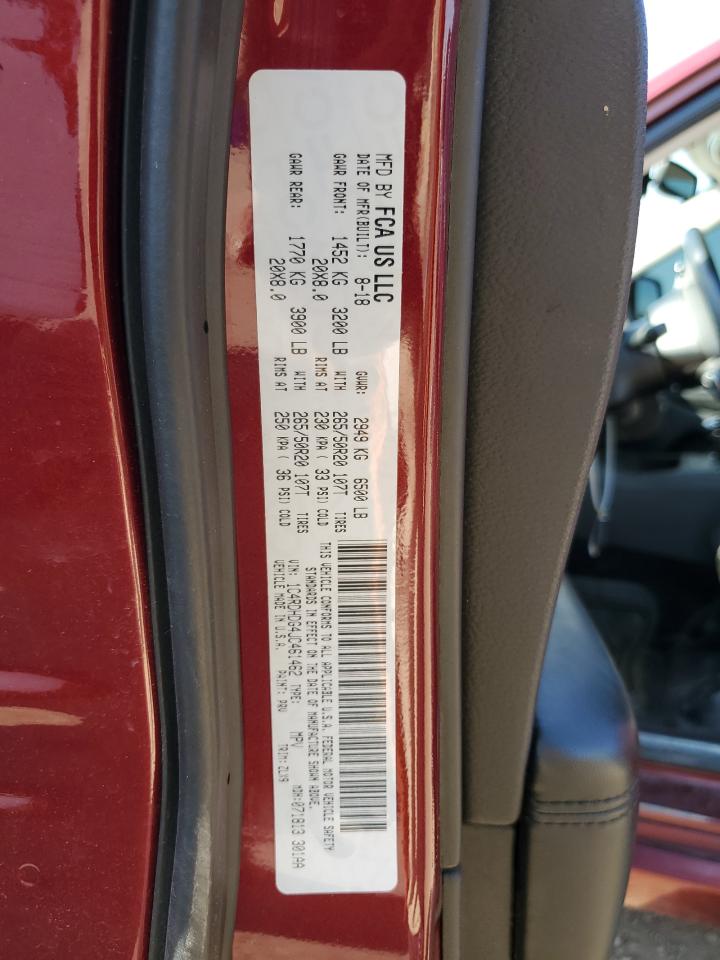 2018 Dodge Durango Gt VIN: 1C4RDHDG4JC461462 Lot: 69701215