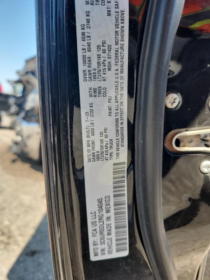 2024 Ram 2500 Big Horn VIN: 3C6UR5DL2RG104045 Lot: 69577215