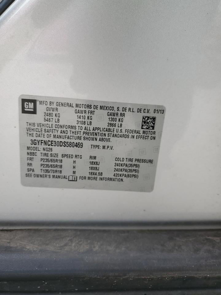 2013 Cadillac Srx Luxury Collection VIN: 3GYFNCE30DS580469 Lot: 67430825