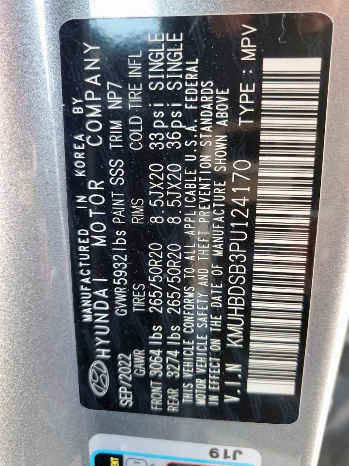 2023 Genesis Gv80 Base VIN: KMUHBDSB3PU124170 Lot: 69021525