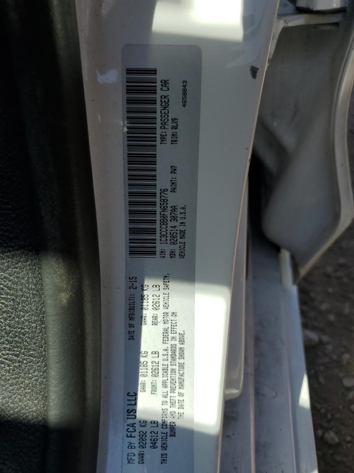 2015 Chrysler 200 S VIN: 1C3CCCBB0FN658776 Lot: 81505365