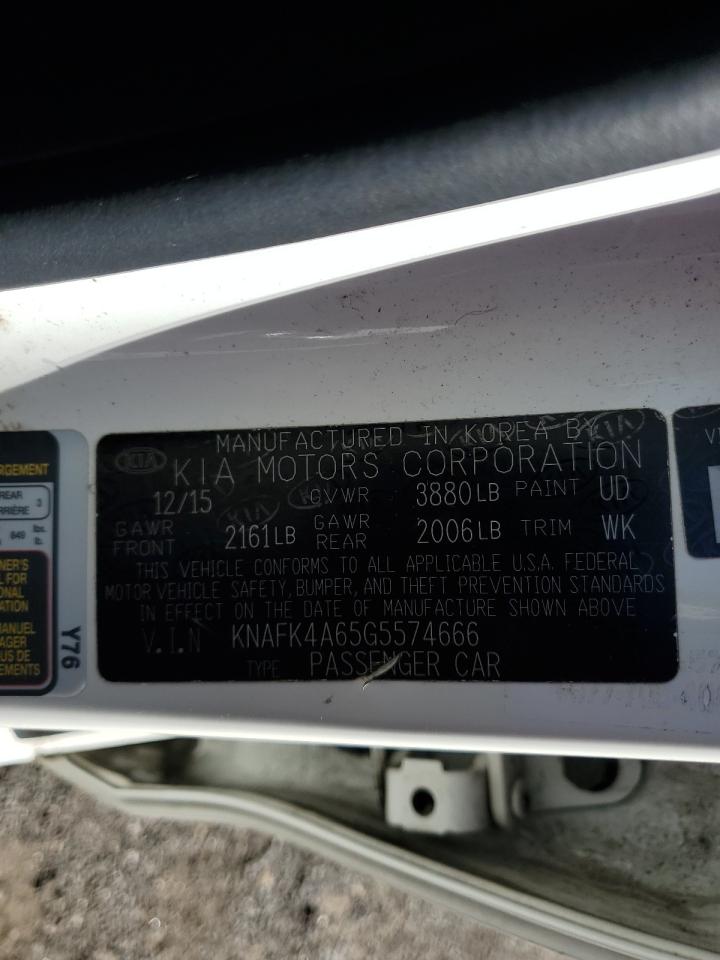 2016 Kia Forte Lx VIN: KNAFK4A65G5574666 Lot: 69273415