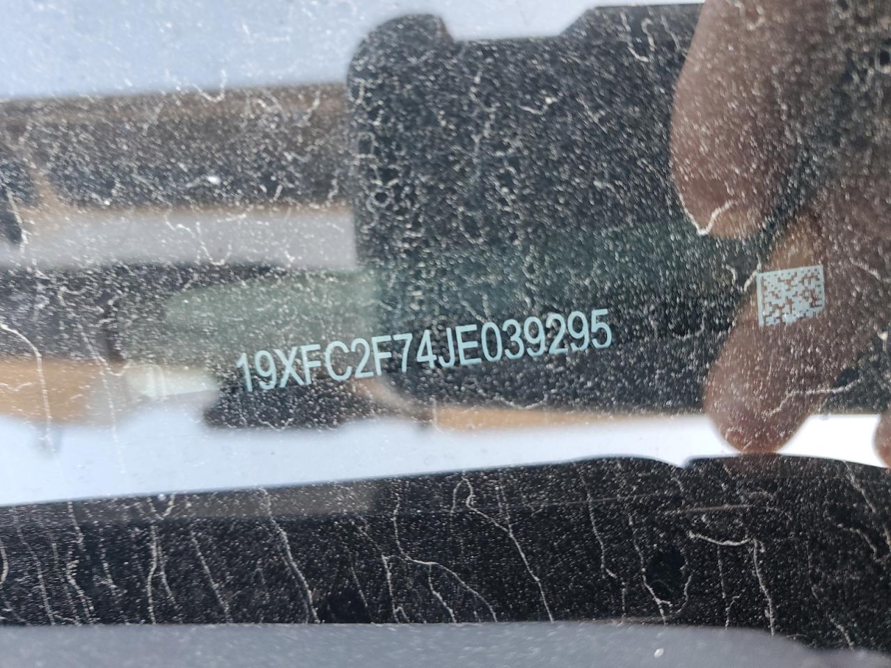 2018 Honda Civic Ex VIN: 19XFC2F74JE039295 Lot: 70317105