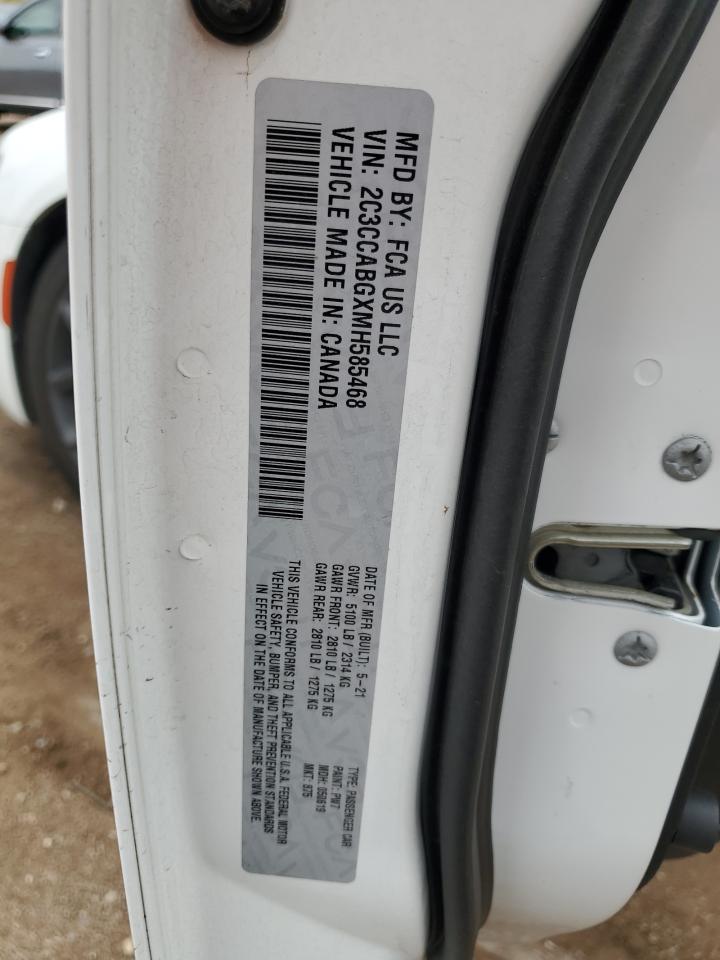 2021 Chrysler 300 S VIN: 2C3CCABGXMH585468 Lot: 69656435