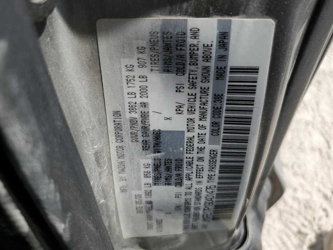 2009 Mazda Rx8 VIN: JM1FE17P190401476 Lot: 68017245