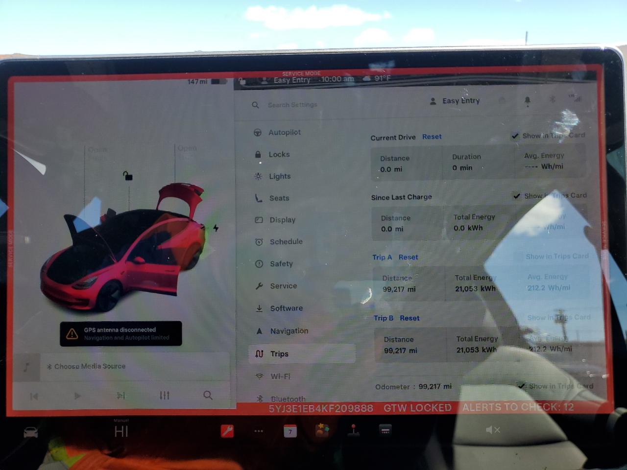 2019 Tesla Model 3 VIN: 5YJ3E1EB4KF209888 Lot: 65600215