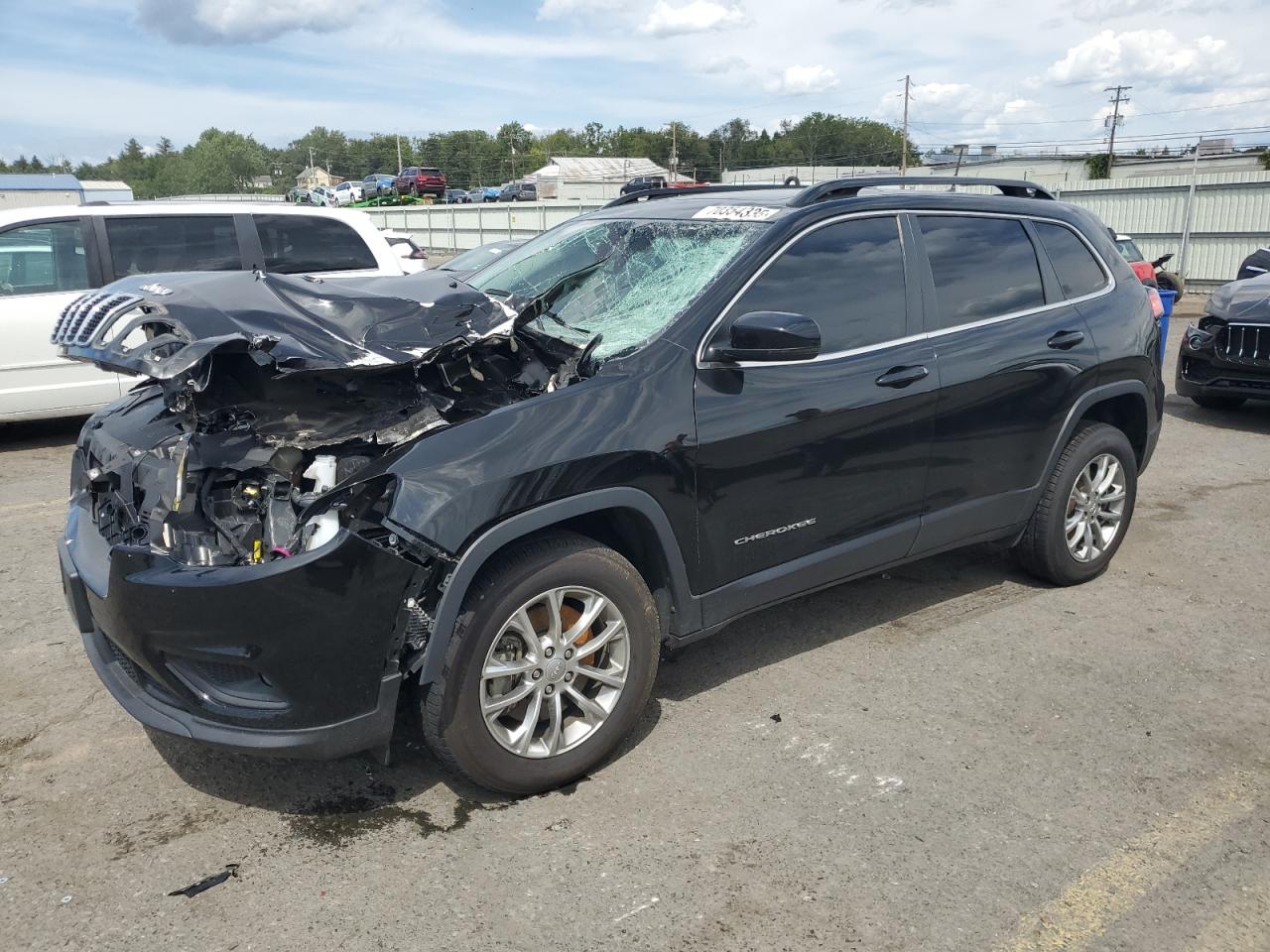 2022 Jeep Cherokee Latitude Lux black null gas 1C4PJMMN1ND503819 photo #1