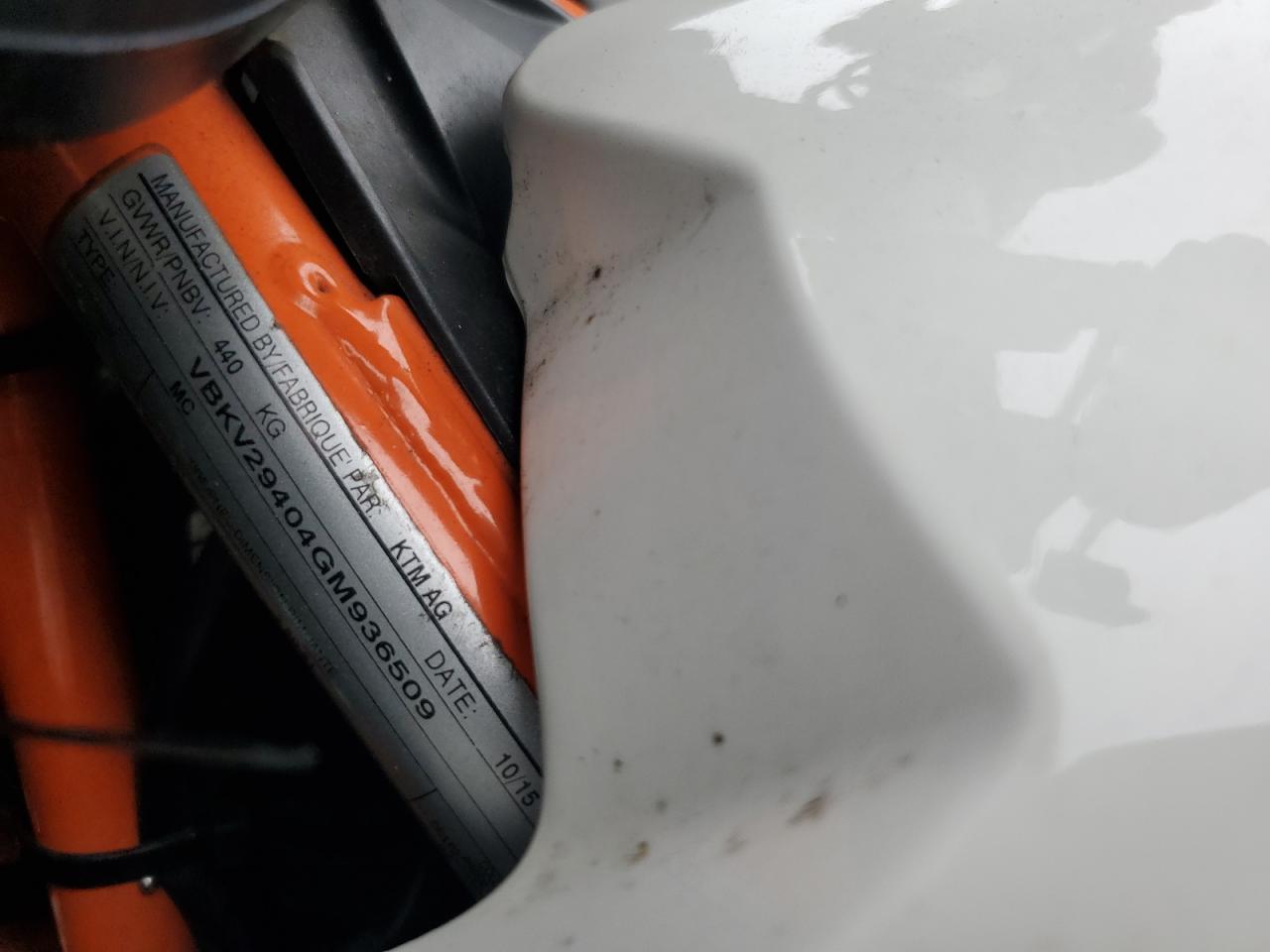 2016 Ktm 1190 Adventure R VIN: VBKV29404GM936509 Lot: 69642475