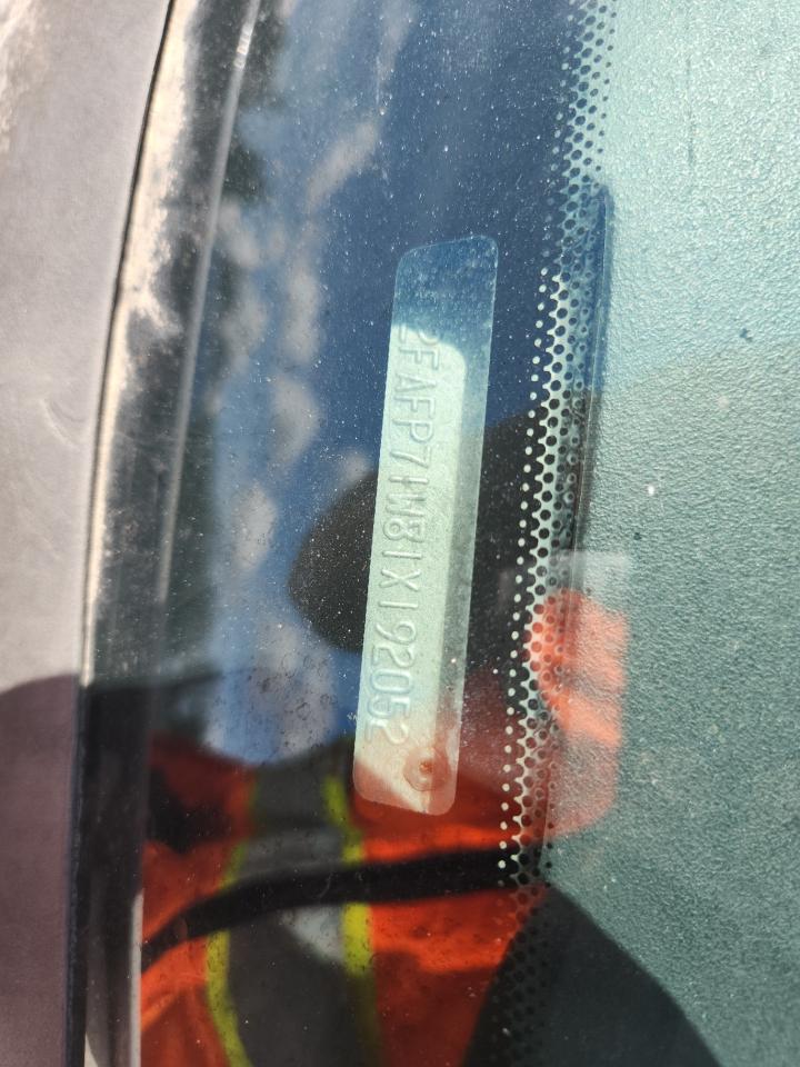 2001 Ford Crown Victoria Police Interceptor VIN: 2FAFP71W81X192052 Lot: 68682405