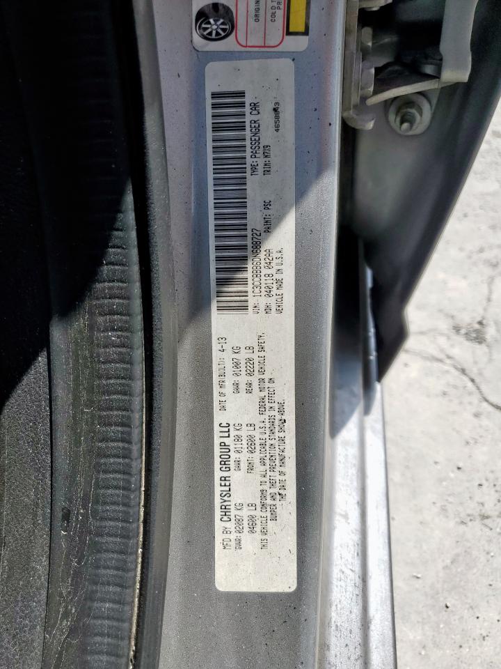 2013 Chrysler 200 Touring VIN: 1C3CCBBB6DN688727 Lot: 70674965