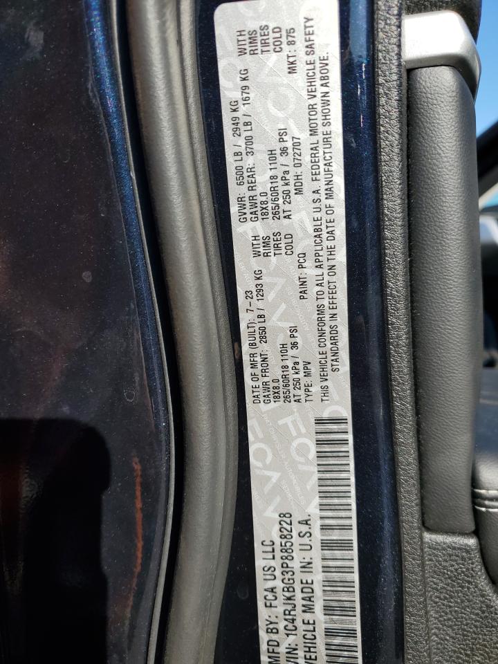 2023 Jeep Grand Cherokee L Limited VIN: 1C4RJKBG3P8858228 Lot: 70190905