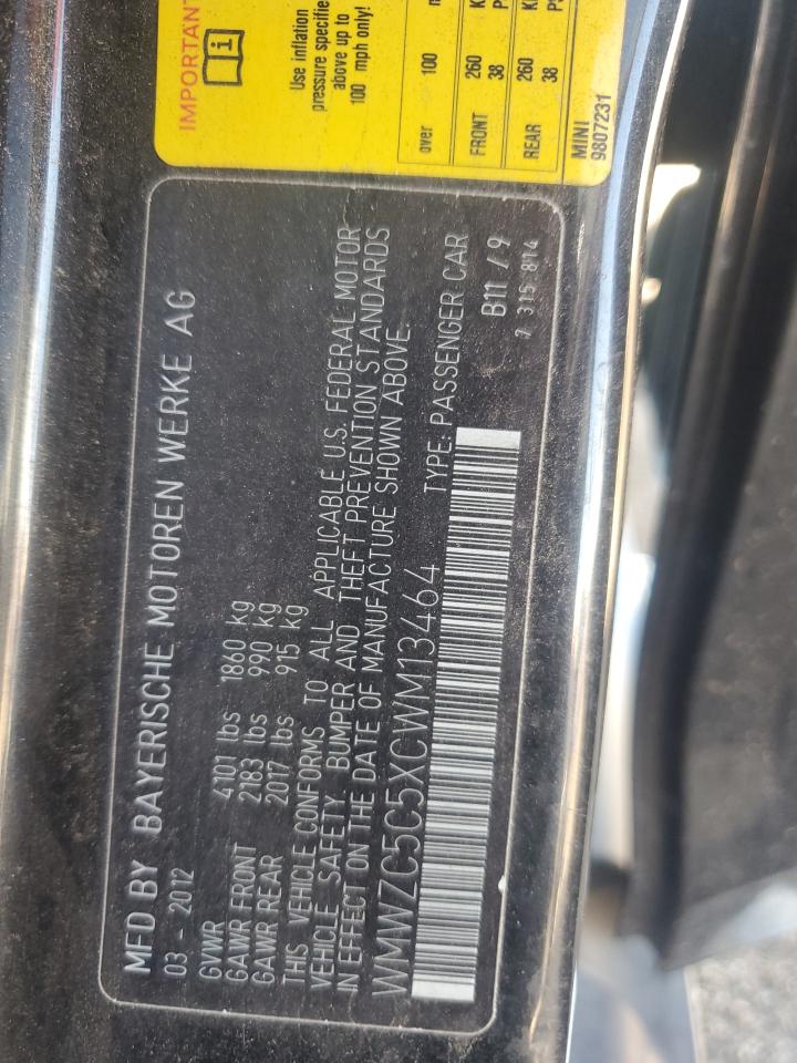 WMWZC5C5XCWM13464 2012 Mini Cooper S Countryman