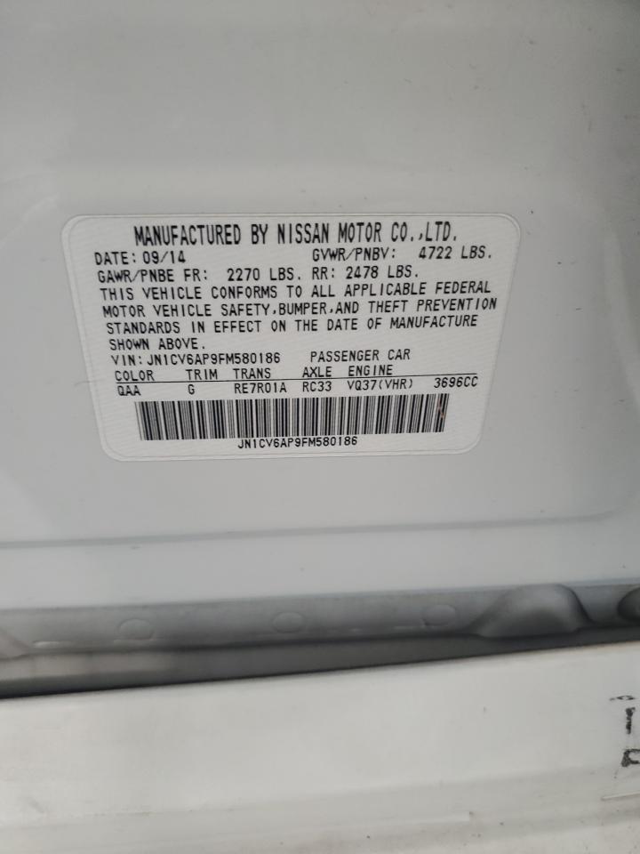 2015 Infiniti Q40 VIN: JN1CV6AP9FM580186 Lot: 66690175