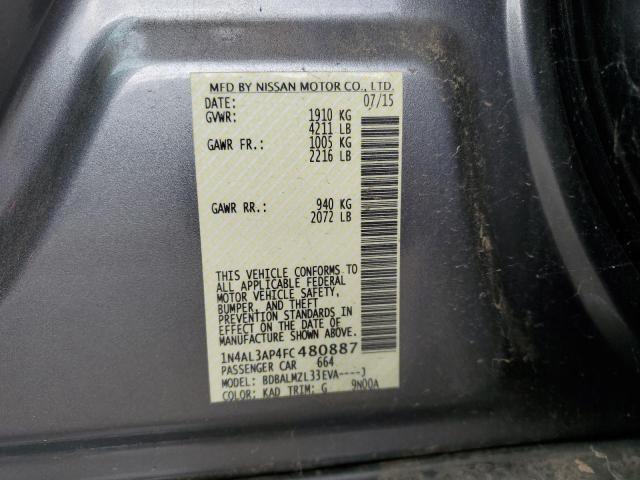 2015 NISSAN ALTIMA 2.5  