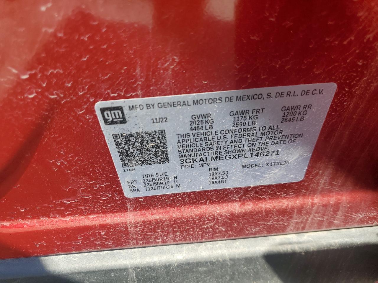 2023 GMC Terrain Sle VIN: 3GKALMEGXPL146271 Lot: 67951705