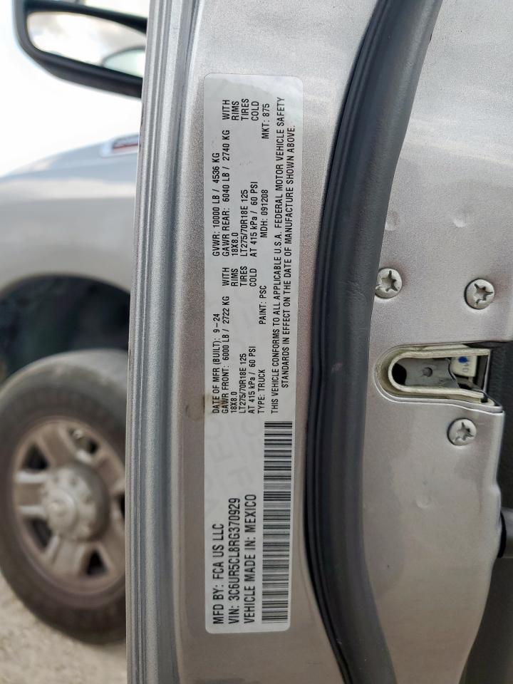 2024 Ram 2500 Tradesman VIN: 3C6UR5CL8RG370929 Lot: 66715735